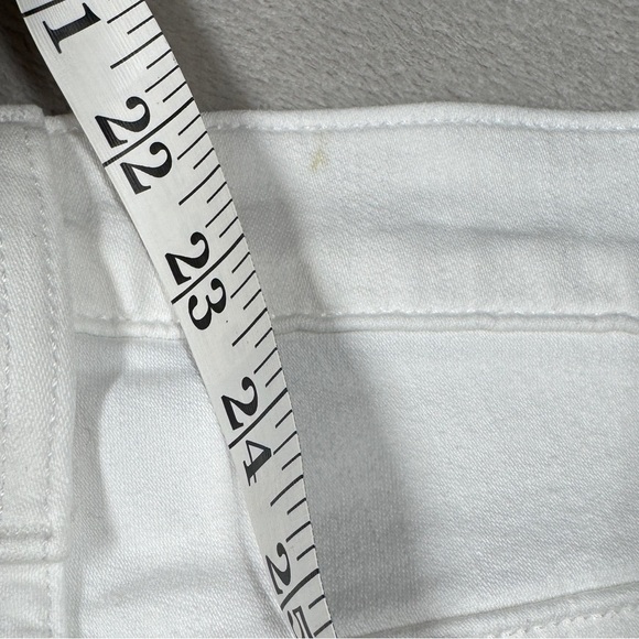 NWT J.Crew 9” Mid Rise Toothpick White Zip Fly Cotton Blend Stretch Jeans 32 - Picture 12 of 16